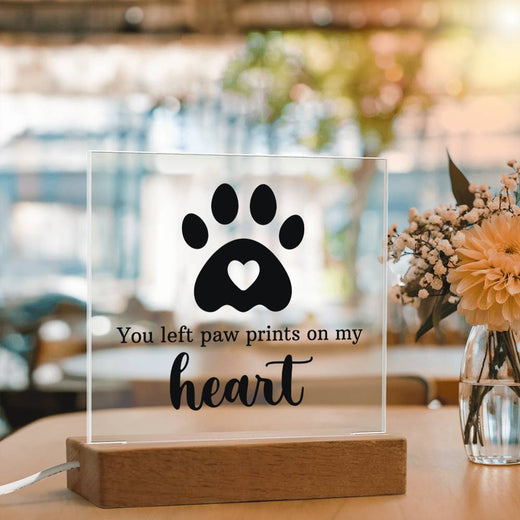 Keepsake Acrylic Bundle - You Left Pawprints In My Heart