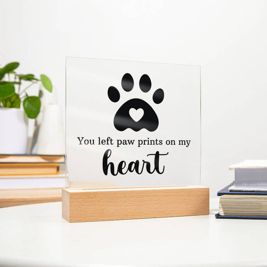 Keepsake Acrylic Bundle - You Left Pawprints In My Heart