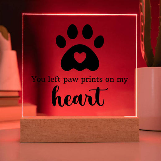 Keepsake Acrylic Bundle - You Left Pawprints In My Heart