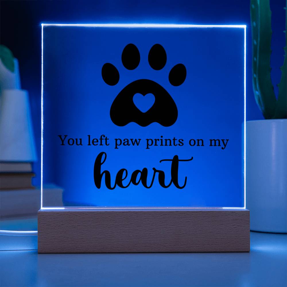 Keepsake Acrylic Bundle - You Left Pawprints In My Heart