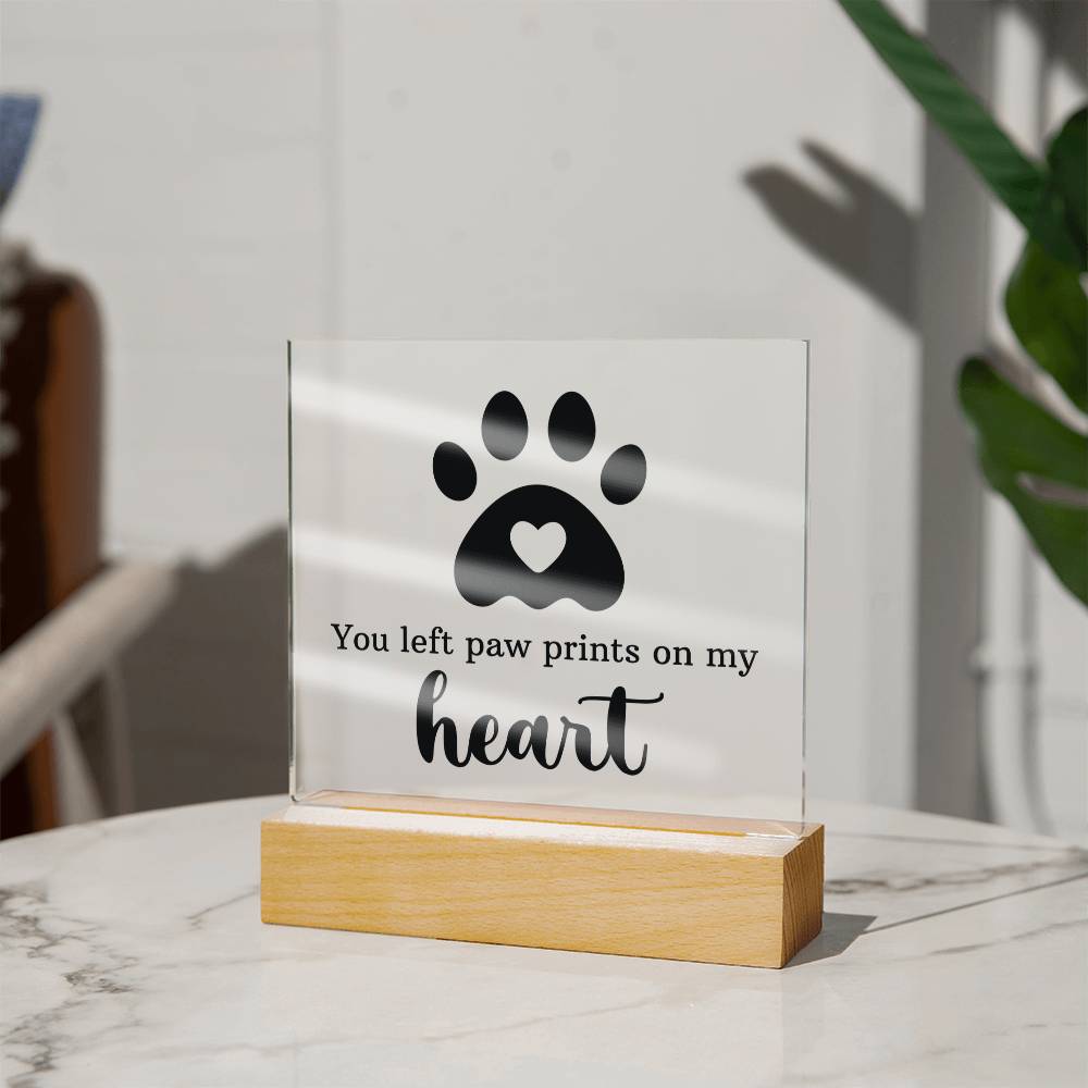 Keepsake Acrylic Bundle - You Left Pawprints In My Heart