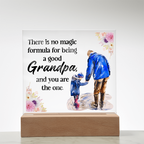 Acrylic Square Design Grandpa