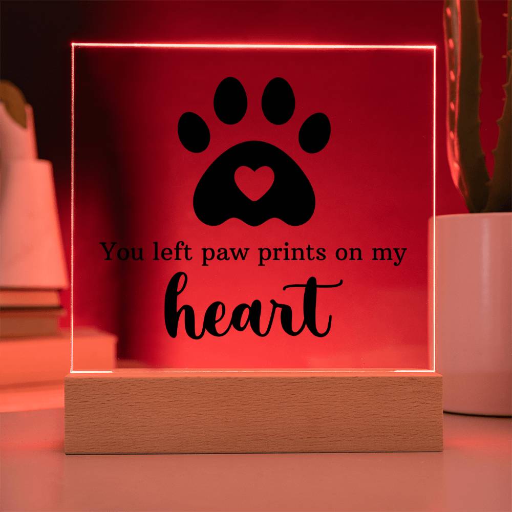 Keepsake Acrylic Bundle - You Left Pawprints In My Heart