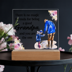 Acrylic Square Design Grandpa